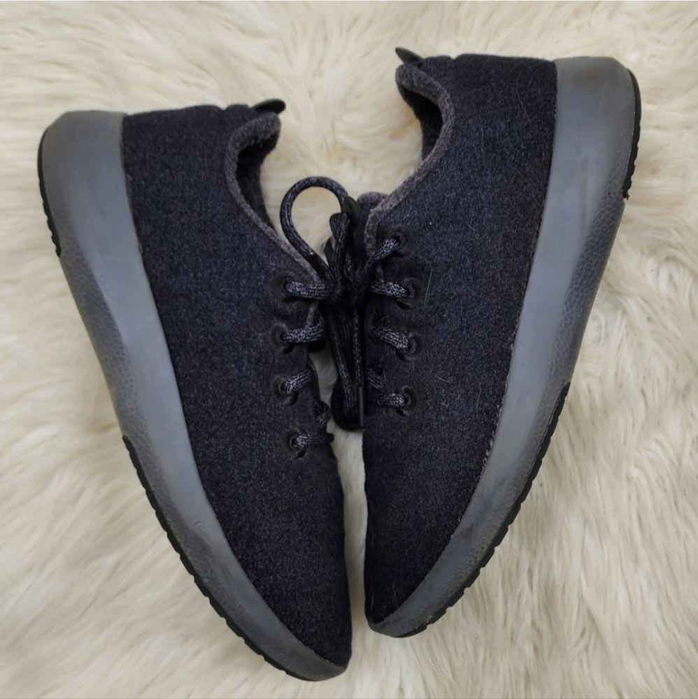 Allbirds Men's Wool Runner Mizzle Sneakers Natural Black Sz 11
